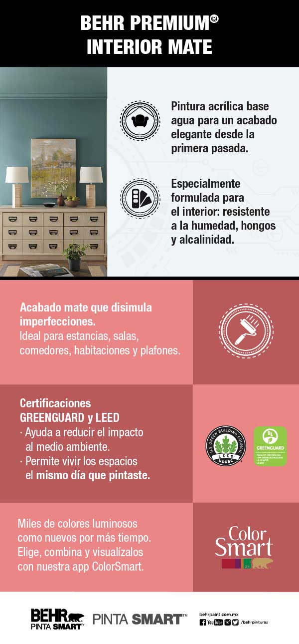 Pintura Behr Premium Interior Acabado Mate Home Depot Mexico